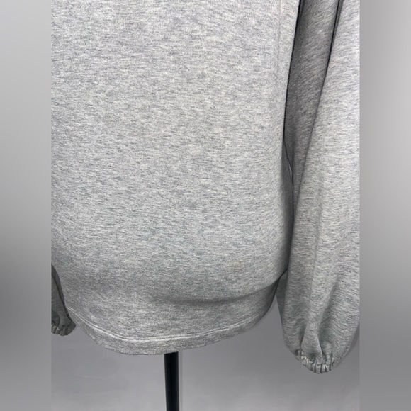 Sweatshirt Puffy Sleeves Small a.n.a Gray embroidered sleeves - Picture 9 of 14